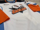 San Diego Gulls Game Worn Used Ahl Ccm Authentic Mic Jersey 58 Ducks