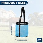 2pcs Horse Grain Feed Bag  Mesh W adjustable Strap  Waterproof Bottom Neck Pad