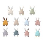 Bunny Shape Burp Cloth Toddler Soothe Appease Bib Toy Feeding Towel