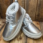 Ugg Neumel Hi Shine Mens Size 9 Silver Leather Wool Chukka Boots Sample