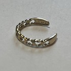Vintage 14k Solid Yellow Gold Hearts Adjustable Toe Ring