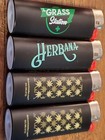 Bic New Lot Of 4 Soft Flame Lighters Black Matte 420 Grass Station Herbana 1b