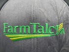 Farmtalc Gray Black Green Yellow White U s a  Farm Advertising Snapback Hat Cap