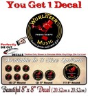 8  Johnny One Note 1015 Jukebox Wallbox Graphic Vinyl Decal Sticker