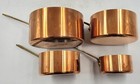 Vintage French Unused Set 4 Copper Aluminium Saucepans 1 2 Kg 2 7lb