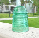 Nice Ice Yellow Green Cd 120 Patent 1871 Glass Insulator  g 