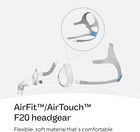 Airfit airtouch F20 Headgear - Replacement Cpap Headgear - Frame System   Full F