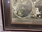 Vintage Framed Gold Foil Blaeu Wall Map Of Old World