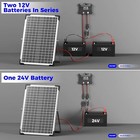 Voltset 24v 30w 50w Solar Panel Kit Solar Trickle Charger  Charge 24v Battery