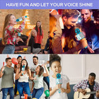 Wireless Karaoke Microphone   Bluetooth Speaker  Multi-function Controls 5-in-1 