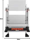 Little Giant Jumbo Step Folding Safety Step Stool Ladder Aluminum Heavy Duty