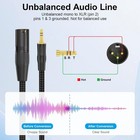 Xlr Male To 3 5mm Trs Male Unbalanced Stereo Audio Cable 1 8 Inch Mini Jack