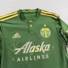 Portland Timbers Jersey Mens Medium Green Mls Soccer Alaska Airlines Adidas