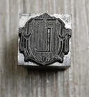 Vintage Art Deco 26 Pcs  Letterpress Type Printers Blocks  Baltimore Type