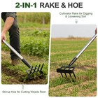 Reileihode Hoe Garden Tool For Weeding 2-in-1 Heavy Duty Metal Stirrup Hoe 4    