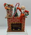 Miniature 1 12 Small Cardboard Fireplace Celluloid Santa Toys Tree Wreath Cane
