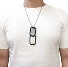 Custom Embossed Military Issue Stainless Steel Army Navy Marines Af Id Dog Tags