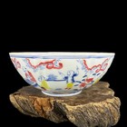 Chinese Ming Chenghua Blue And White Doucai Porcelain Kids Pattern Bowl 8 3 Inch