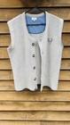 Traditional German Wool Blend Cardigan Vest Mens Medium 48 50 Waldsch  tz