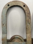 Pair Antique Barn Door Roller Hangers 1900 s Heavy Iron Architectural Salvage