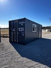 20 Ft Custom Shipping Container Mobile Office 120v Slate Gray