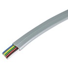 1000ft Rj12 Flat Telephone Phone Cable Utp Stranded Copper Wire 26awg Silver