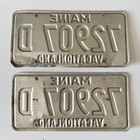 2 Vintage 1983 85 Maine Vacation Land  License Plate Initials Vanity Bml-522
