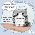New Crochet Cat Doll Ornament Home Room Decoration Handmade Knitted Positive