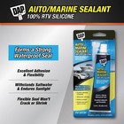 Clear Silicone Sealant 2 8 Ounce Waterproof Durable Automotive Marine Repair
