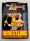 1987 Topps Wwf Wrestling Cards Empty Display Wax Pack Box