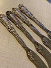 Dominick   Haff No  10  Sterling Flat Butter Spreader Set Of 3 Matching Mauser