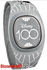 Disney 100th Anniversary Logo Mickey   Minnie Magicband Plus Gray Unlinked - New
