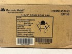 Case Of 50 Merchant Metals 2  X 2 aluminum Post Caps- Fits 1-5 8  X 1-5 8 