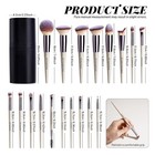 Bs-mall 18 Pcs Makeup Brush Set Foundation Powder Eyeshadow Kit Case