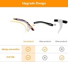 6 Pairs Hook Style Silicone Anti   slip Ear Grips For Eyeglass Glasses Spectacles