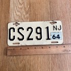 1964 New Jersey Vintage Motorcycle License Plate
