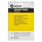 Brake Pad Set For Ski-doo Gsx 600 Summit Renegade X 800r Touring Rear Organic