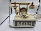 Vintage Deco-tel Classical Wedgwood Rotary Phone Roman Greek Gta-1111w Blue Repo