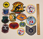 12 Various Us Military Patches Navy Air Force Mig F16 Asslt Helicopter   More