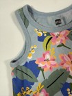 Tea Collection Floral Girls 2 Dress Blue Pink Botanical Ruffle Hem Cottagecore