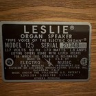 Leslie Model 125 Organ Speaker Wired 170w Wood Brown Rectangle