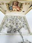 Vtg Lot 10 Sterling Rosary Glass Beads Spacer Murano Caped Gloria Creed Dean