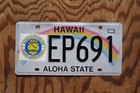 Hawaii Aloha State License Plate - Honalulu Police Since 1932 Relief Assoc