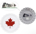 Canada Flag Landmark  999 Silver Bottle Cap Proof 2022 Chad 6 Gram Coin Maple
