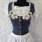 Vintage Germany Schatz Tyrol Dirndl Oktoberfest Dress Size S And White Blouse