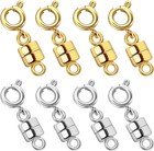 Strong Magnetic Necklace Clasps And Closures gold And Silver Plated Jewelry C   