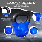 Dark Blue Single Kettlebell Vinyl Coated  5 10 15 20 25 30 35 40 45 50 60lbs  