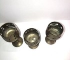 Vintage Solid Brass Candle Holders Set Of 3 India Star Cut Out