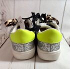 No Boundaries Womens Memory Foam Glitter Star Cheetah Lace Shoe Sneaker Size 6 5