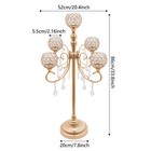5 Arms Crystal Candelabra Candle Holder Table Centerpieces Wedding Decor